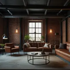 Dywan do salonu loft: Jak ocieplić industrialne wnętrze?
