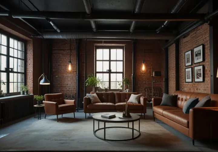 Dywan do salonu loft: Jak ocieplić industrialne wnętrze?